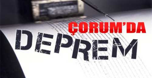 Çorum merkezde 3.9 Depremle fena sallandık