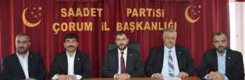 ÇORUM SAADET PARTİSİNDEN 4 ADAY BİRDEN