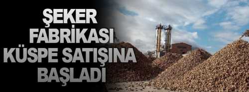 Çorum Şeker Fabrikası Küspe satışına başladı