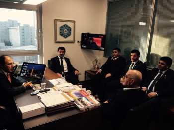 ÇORUM ŞOFÖRLER ODASINDAN BAĞCIYA TEBRİK  ZİYARETİ