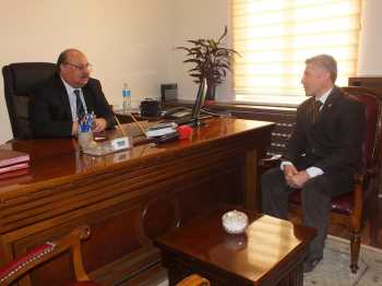 ÇORUM TRT MUHABİRİ ŞİMŞEK VALİ SAÇAN'I ZİYARET ETTİ