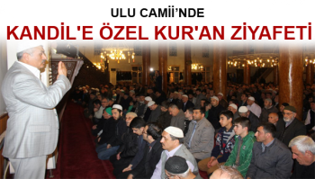 ÇORUM ULU CAMİDE KANDİL’E ÖZEL KUR’AN ZİYAFETİ