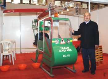 Çorum'un   tek kişilik helikopter ilgi çekti