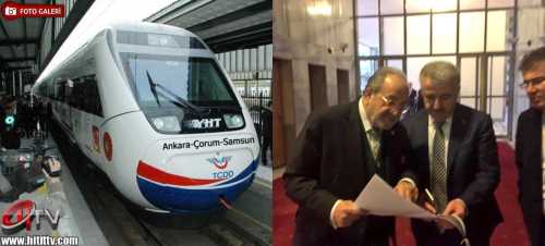 Çorum’un Demiryolu talebi Ulaştırma Bakanı Ahmet Arslan’da 