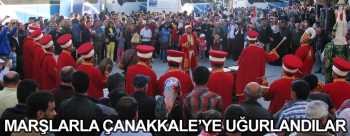 ÇORUM'UN GENÇLERİ DEDELERİNİN TOPRAKLARI ÇANAKKALE'YE GİTTİLER