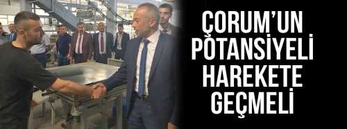 Çorum'un Potansiyeli Harekete Geçmeli