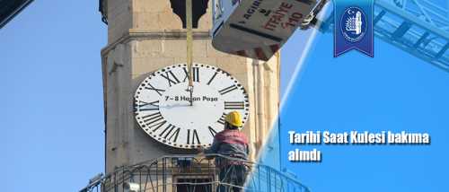 Çorum'un Tarihi Saat Kulesi bakıma alındı