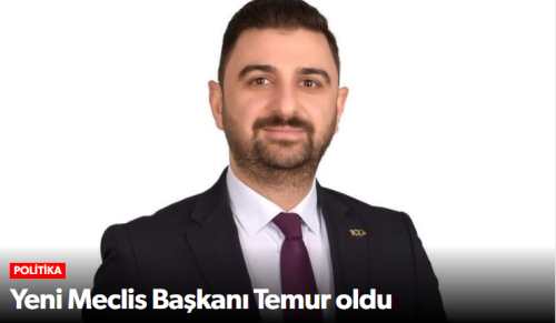 Çorum'un Yeni İl Genel Meclisi Başkanı Fatih Temur oldu