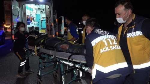 Çorum yolunda otomobil Şarampole devrildi!