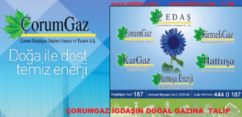 ÇORUMGAZ İGDAŞIN DOĞAL GAZINA  TALİP