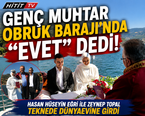 Çorumlu Genç Muhtar Teknede Dünyaevine Girdi!