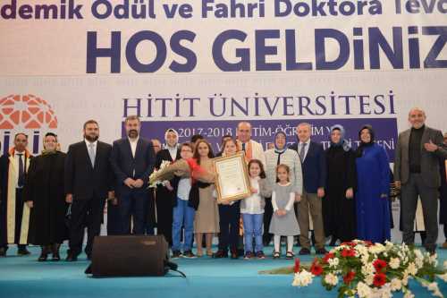 Çorumlu İşadamı Avni Çelik'e fahri doktora ünvanı verildi