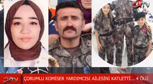 Çorumlu Komser Yardımcısı Ailesini Katletti