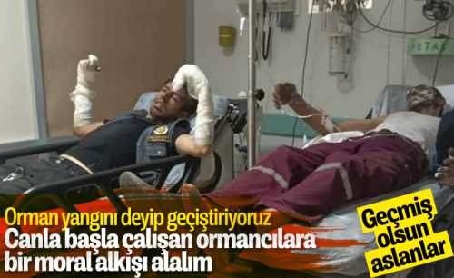 Çorumlu Ormancılar yangında yaralandı