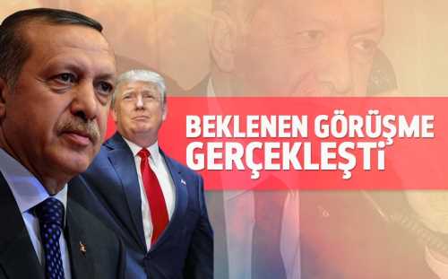 Cumhurbaşkanı Erdoğan, Trump'la görüştü