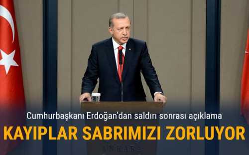 Cumhurbaşkanı Erdoğan'dan Ankara'daki terör saldırısıyla ilgili açıklama