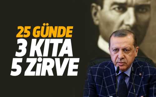 Cumhurbaşkanı Erdoğan,Hindistan, Rusya, Çin, ABD ve Brüksel ziyareti