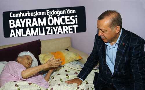 Cumhurbaşkanı R.T. Erdoğan hasta berberini ziyaret etti