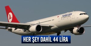 THY Her şey dahil 44 Lira