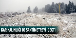 KAR KENDİNİ GÖSTERDİ GELİYORUM DEDİ