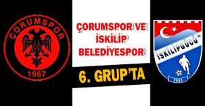 Çorum spor'un ve İskilip Belediye'nin gruplar belirlendi