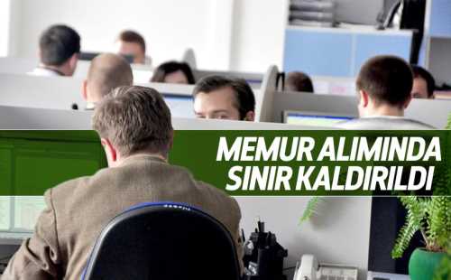 Darbe girişiminin ardından kamu kurumlarında başlayan FETÖ temizliği sonrası,Memur alımında sınır kaldırıldı