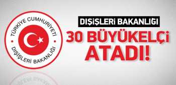 DAVUTOĞLU : 30 büyükelçi  atadı