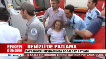 Denizli'de patlama oldu.Çok sayıda yaralı var