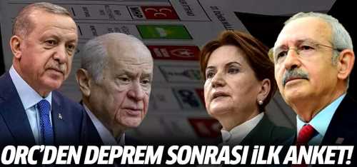 Deprem sonrası ilk anket yapıldı