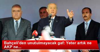 Devlet  Bahçeli'den MHP Gafı