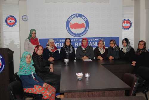 DİYANET-SEN ÇORUM ŞUBESİ HANIMLAR KOMİSYONU BASIN AÇIKLAMASI
