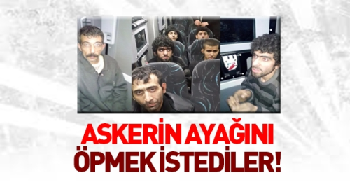 Diyarbakır'da PKK'lı askerin ayağını öpmek istedi  