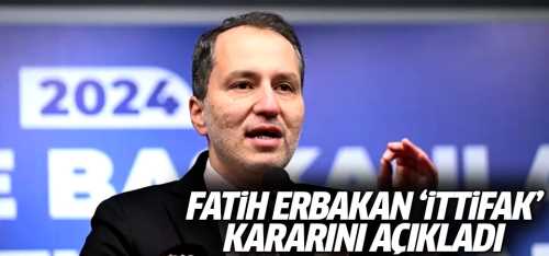 Dr.Fatih Erbakan 'ittifak yapmıyoruz' dedi