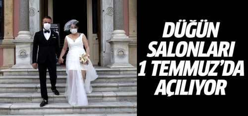 Düğün sezonu 1 Temmuz'da açılıyor