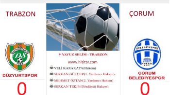 Düzyurt Spor - Çorum Bldy Spor Maçı