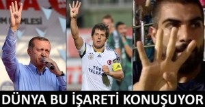 Mısır'daki darbe karşıtlarının sembolü '4' 