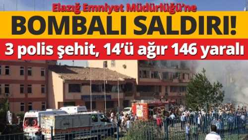 Elazığ Emniyet Müdürlüğü'nde büyük patlama oldu
