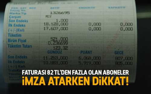 Elektrik Faturası 82'Tl'den Fazla Olanlar bu habere dikkat!..