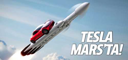 Elon Musk UZAY'a Tesla yolladı!