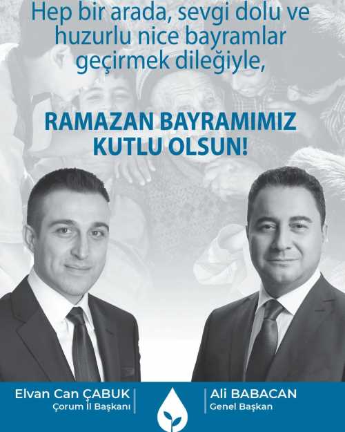 Elvan can Çabuk'un Bayram Mesajı 