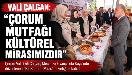Elvançelebi Köyü’nde “Bir Sofrada Miras” Etkinliği