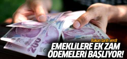 Emeklilere ek zam ödemeleri başlıyor!