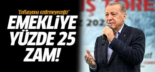 Emekliye yüzde 25 zam!