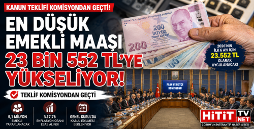 En Düşük Emekli Maaşı 23 Bin 552 TL Oluyor! Teklif Komisyondan Geçti
