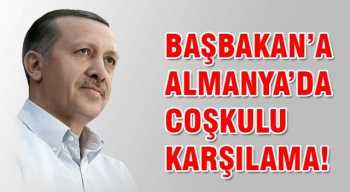 Erdoğan'a Almanya'da coşkulu karşılama