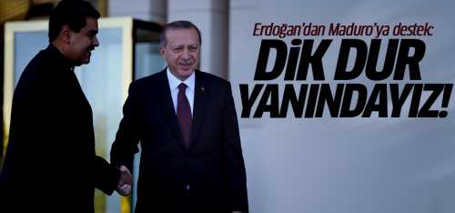 Erdoğan'dan Maduro'ya destek