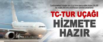 Erdoğan'ın  Tur uçağı İstanbul'da