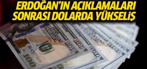 Erdoğan'ın 128 milyar dolar açıklaması doları yükseltti