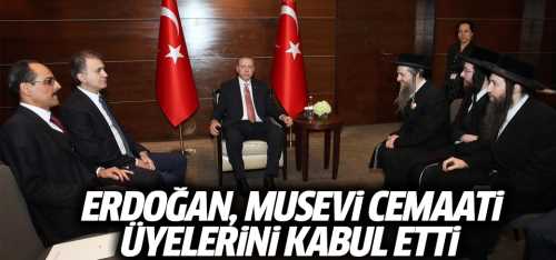 Erdoğan Musevi Cemaati Üyelerini Kabul etti