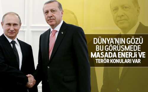 Erdoğan-Putin görüşmesi başladı